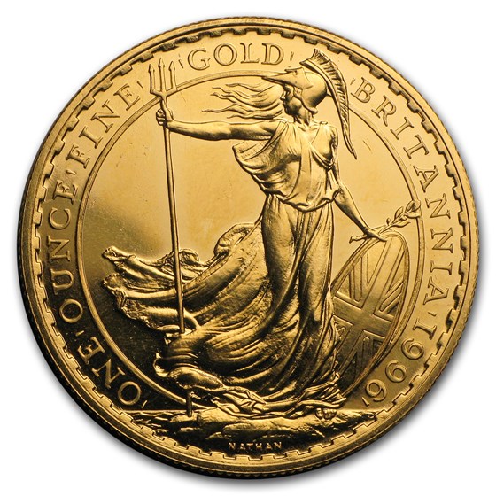 1996 Great Britain 1 oz Gold Britannia BU 1996 Great Britain 1 oz Gold Britannia BU